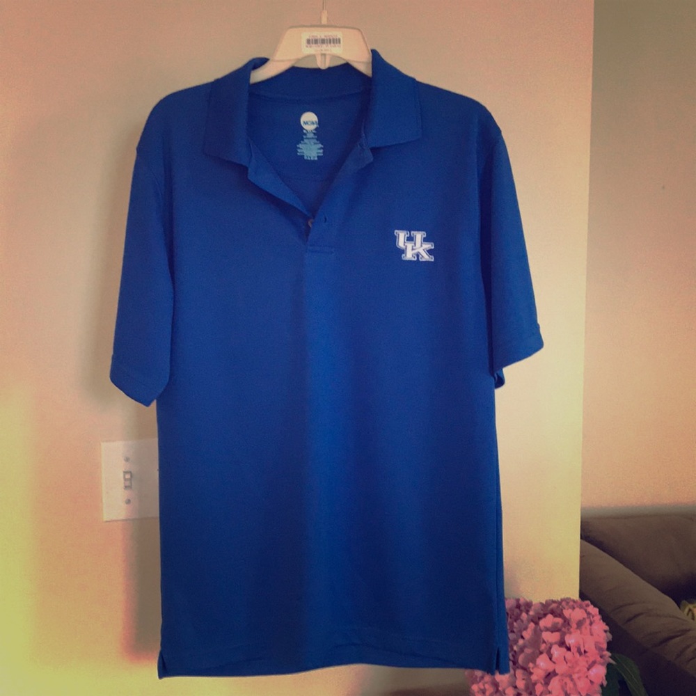 NCAA brand, Kentucky Wildcats blue polo